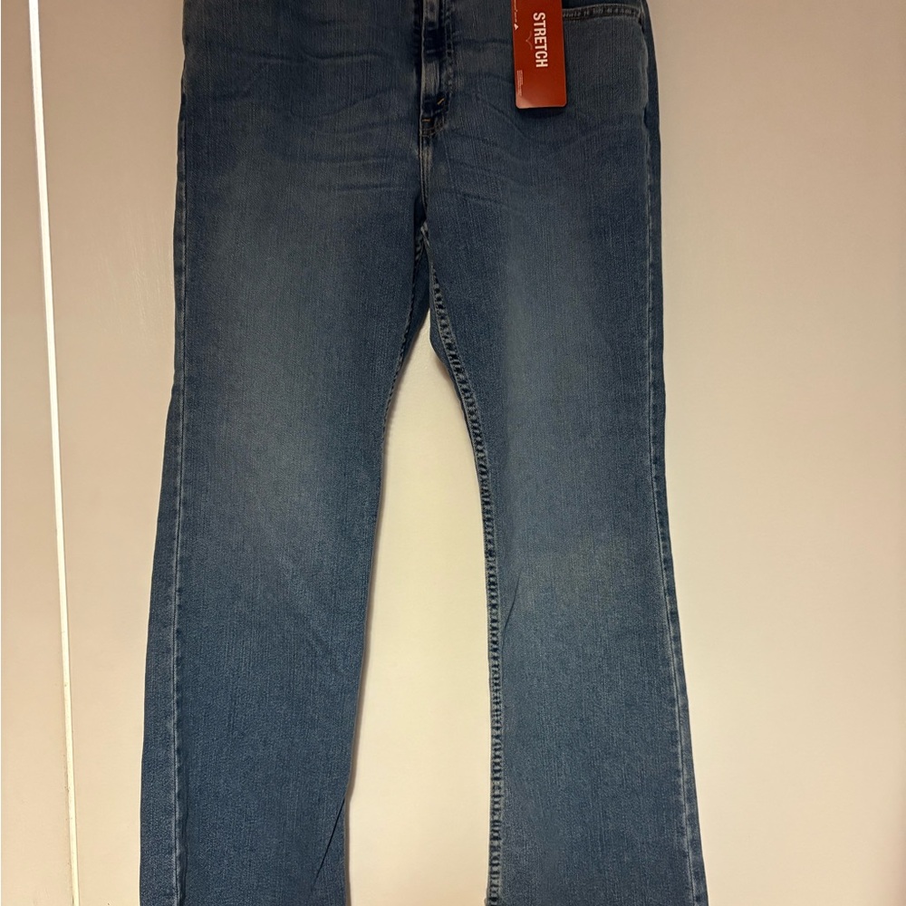 Stylish Blue Boot Cut stretch Women's Jeans